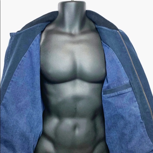 EUC JOE’S JEANS Raglan Twill Bomber Jacket Blue XL - Picture 6 of 8